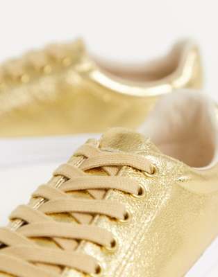 asos gold trainers