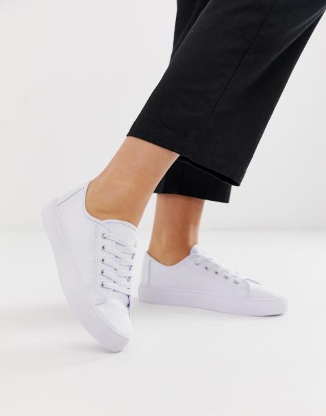 ASOS DESIGN - Dusty - Baskets à lacets - Blanc