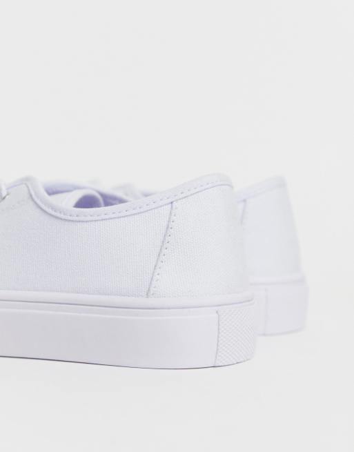 ASOS DESIGN - Dusty - Sneakers stringate bianche, 2 di 4