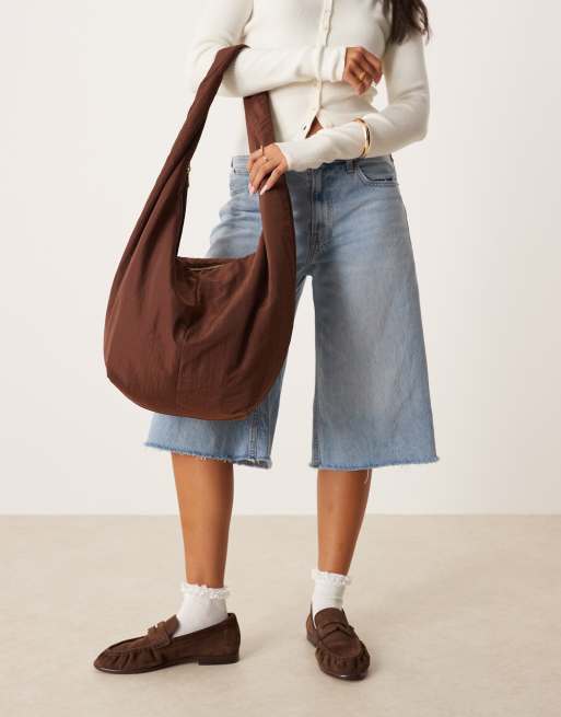 ASOS DESIGN – Duża brązowa torba typu tote o bardzo luźnym kroju, 3 z 4