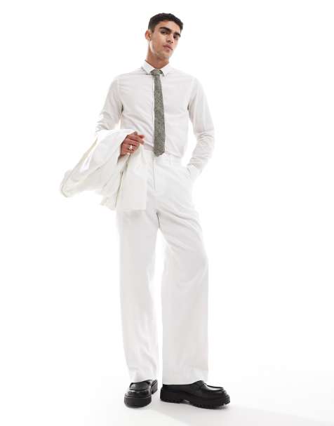ASOS DESIGN – Dwurzędowy biały garnitur - view 1