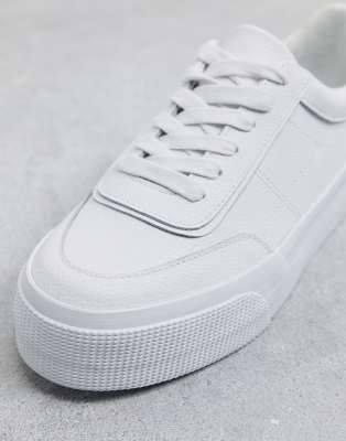 asos white leather trainers