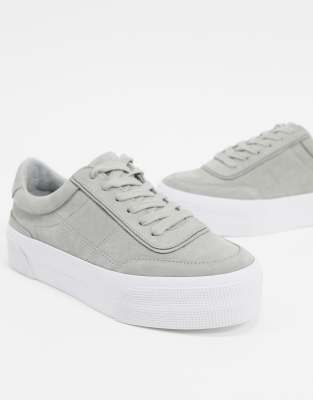 ASOS DESIGN Dynamic suede chunky trainers in grey