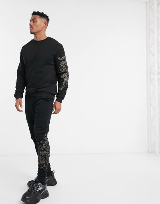 ASOS DESIGN – Komplet z haftem z tygrysim motywem, 2 z 3