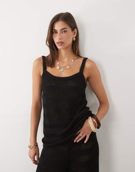 ASOS DESIGN – Dzianinowy szydełkowany top o fasonie biustonosza, 3 z 3