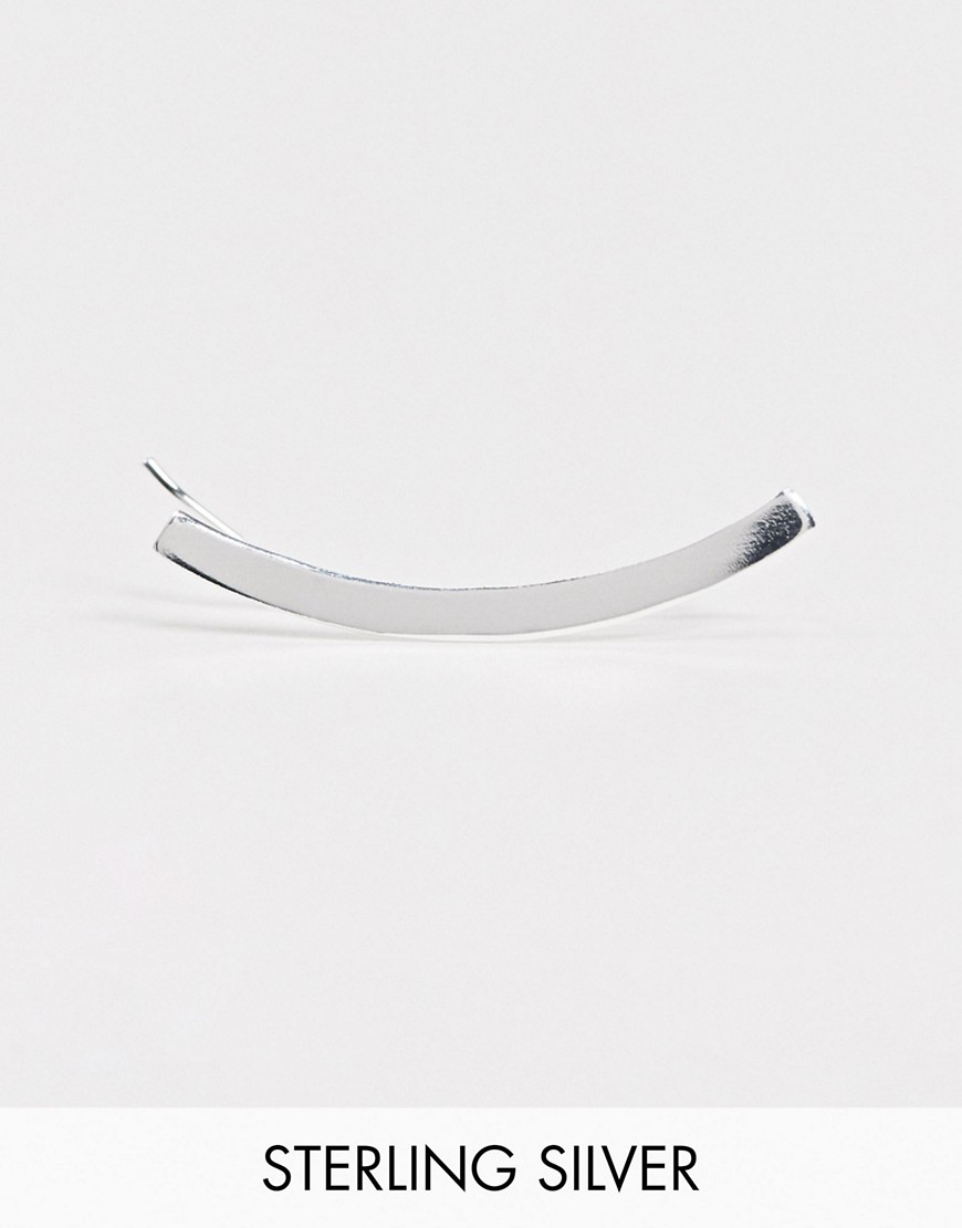 ASOS DESIGN – Ear crawler i äkta silver