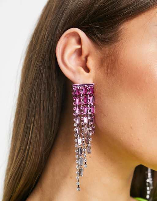 Pink clearance earrings asos