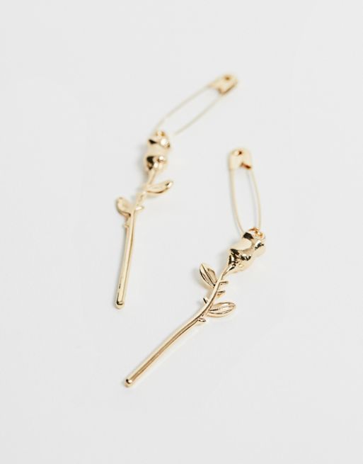 Luxe Safety Pin Earrings (Pair)