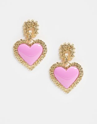 pink earrings asos