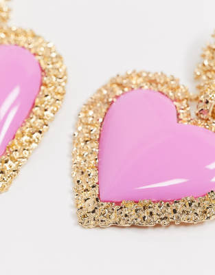 pink earrings asos