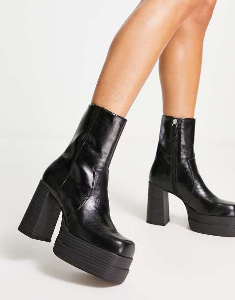 Botas negras tacon  Boots, Shoe boots, Fashion shoes