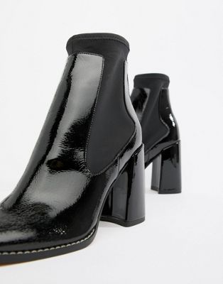 asos patent leather boots