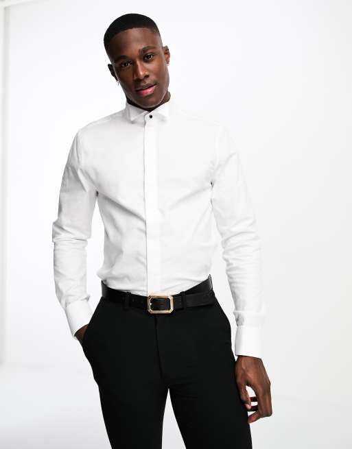 ASOS Smart Shirt with Wing Collar and Bow Tie Set in White for Men