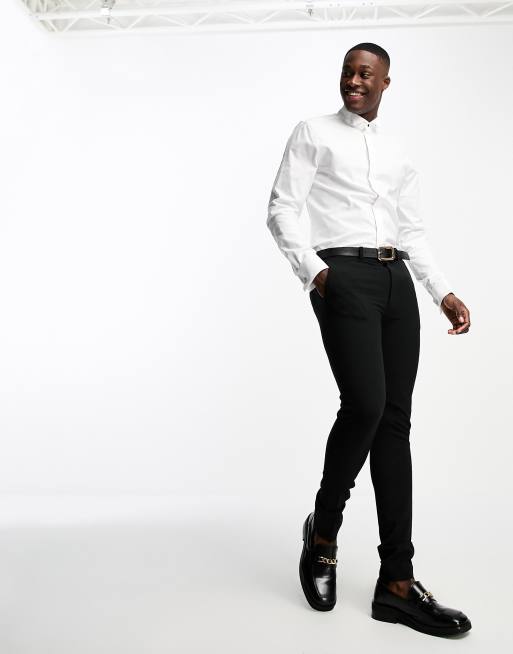 ASOS Smart Shirt with Wing Collar and Bow Tie Set in White for Men