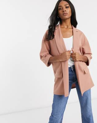relaxed jersey blazer