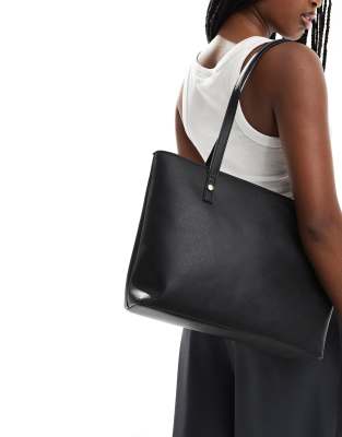 ASOS DESIGN easy tote bag in black