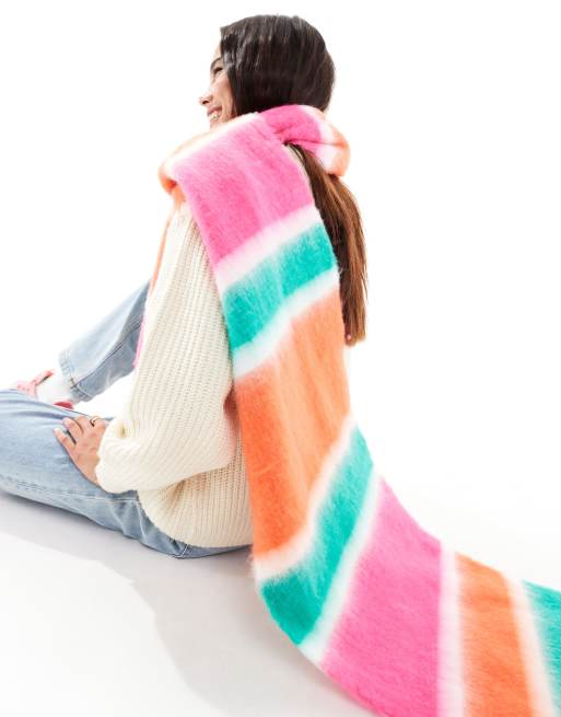 ASOS DESIGN - Écharpe à bandes multicolores, 4 de 4
