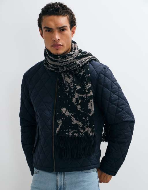ASOS DESIGN écharpe à motif pixellisé noire, 2 de 3