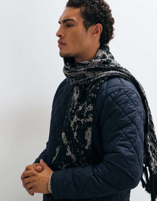 ASOS DESIGN écharpe à motif pixellisé noire, 3 de 3