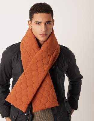 ASOS DESIGN - Écharpe matelassée - Orange