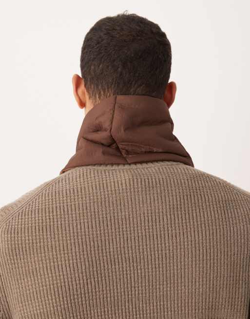 ASOS DESIGN - Écharpe matelassée pliable - Marron, 3 de 3
