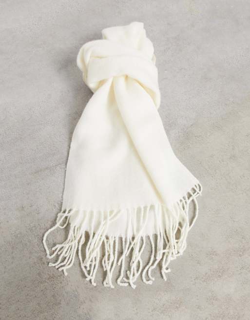 ASOS DESIGN - Écharpe super douce - Blanc cassé