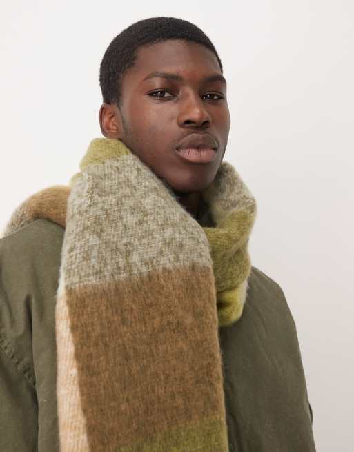 ASOS DESIGN - Écharpe tissée oversize à carreaux - Vert