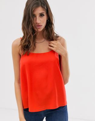 ASOS DESIGN  Eco  Camisole mit U-Ausschnitt Rot