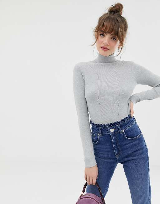 ASOS DESIGN eco fine knit roll neck sweater | ASOS