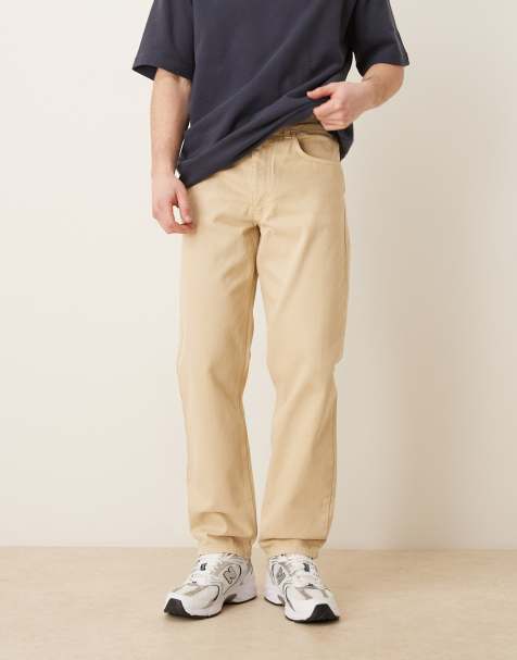 ASOS DESIGN - Ecrufarvede jeans med lige ben - view 1