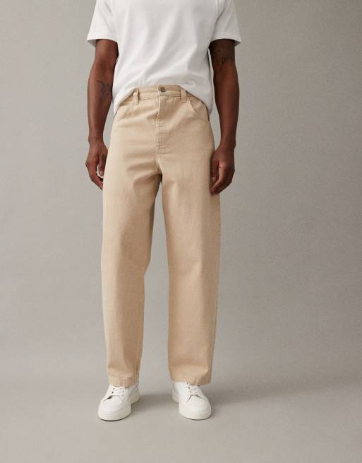 ASOS DESIGN - Ecrufarvede løstsiddende jeans, 3 af 7