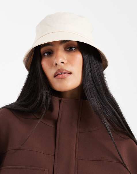 ASOS DESIGN - Ecrufarvet bøllehat i bomuldskanvas - view 1