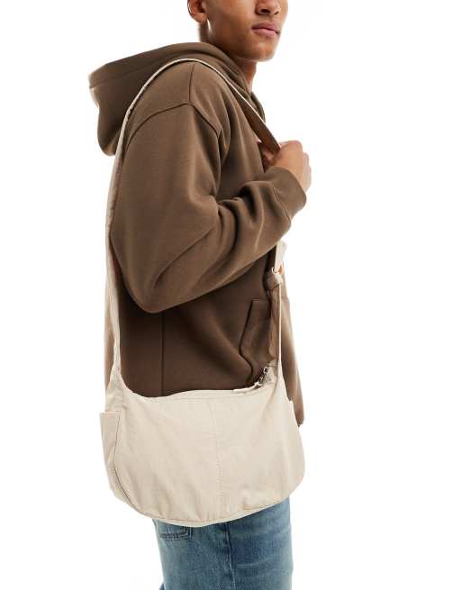 ASOS DESIGN - Ecrufarvet crossbody-taske med slyngedesign, 4 af 4