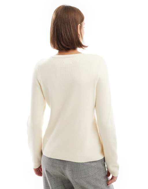 ASOS DESIGN - Ecrufarvet longline-cardigan, 3 af 4