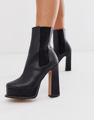 asos platform booties