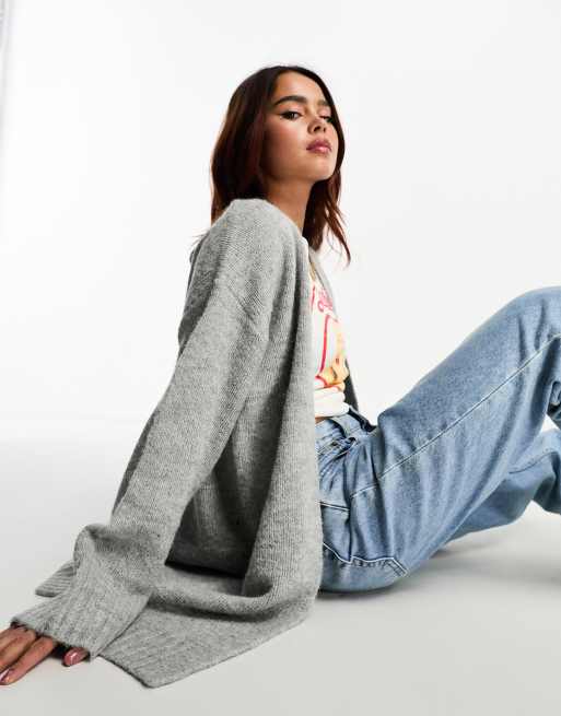 Asos grey cardigan best sale