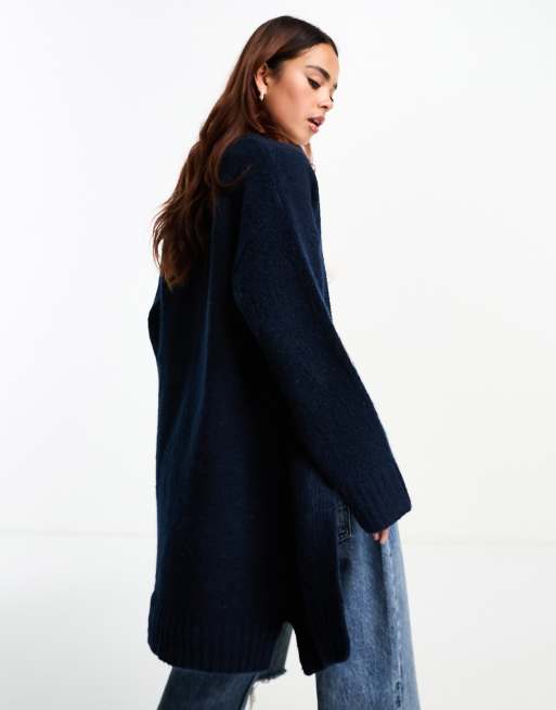 Navy blue chunky clearance cardigan