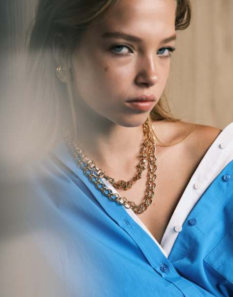 ASOS DESIGN - Édition Limitée - Lot de colliers en chaîne épaisse - Doré - view 1