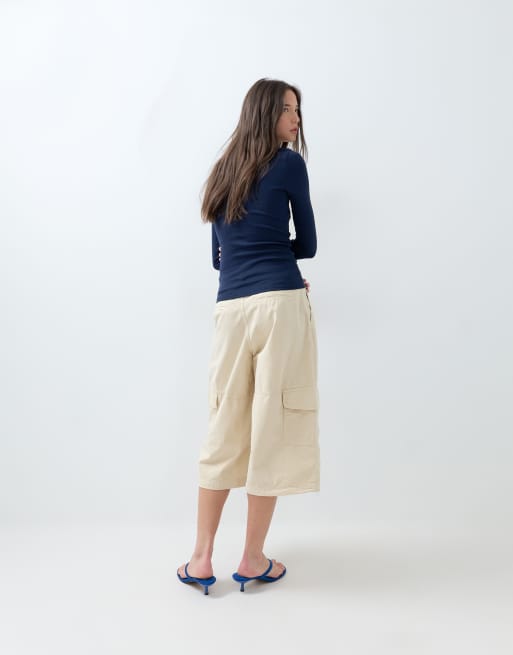 ASOS DESIGN - Effen top met lange mouwen in marineblauw, 4 van 5