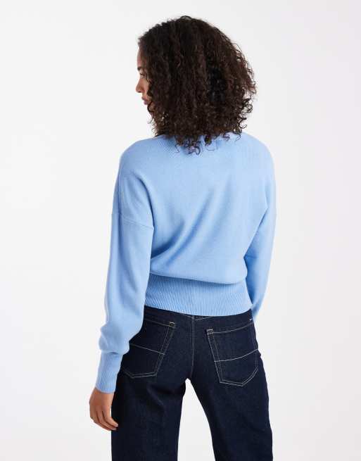ASOS DESIGN - Effen vest met gestructureerde taille in blauw, 2 van 4