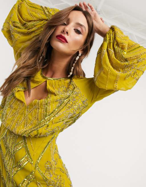 Vestido amarillo asos new arrivals