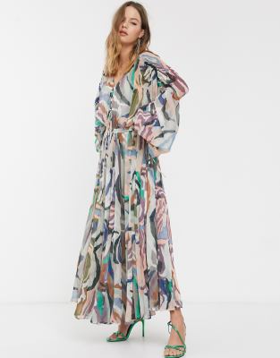 asos abstract dress