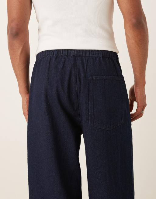 ASOS DESIGN ekstremalnie luźne lekkie jeansy w surowym odcieniu, 4 z 5
