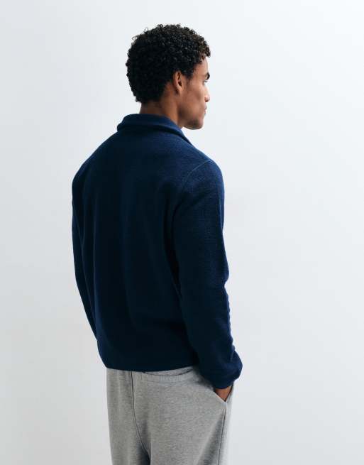 ASOS DESIGN ekstremt oversized fleece med indsatte paneler i blå, 4 af 5