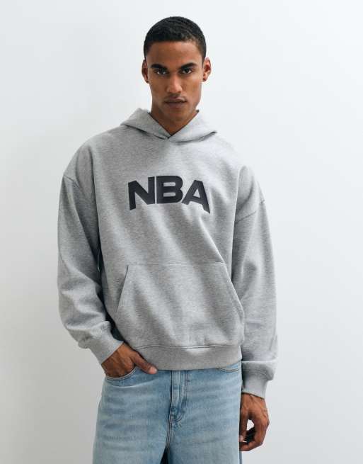 ASOS DESIGN ekstremt oversized hættetrøje med print af NBA-hold i havregrynsmeleret, 2 af 5