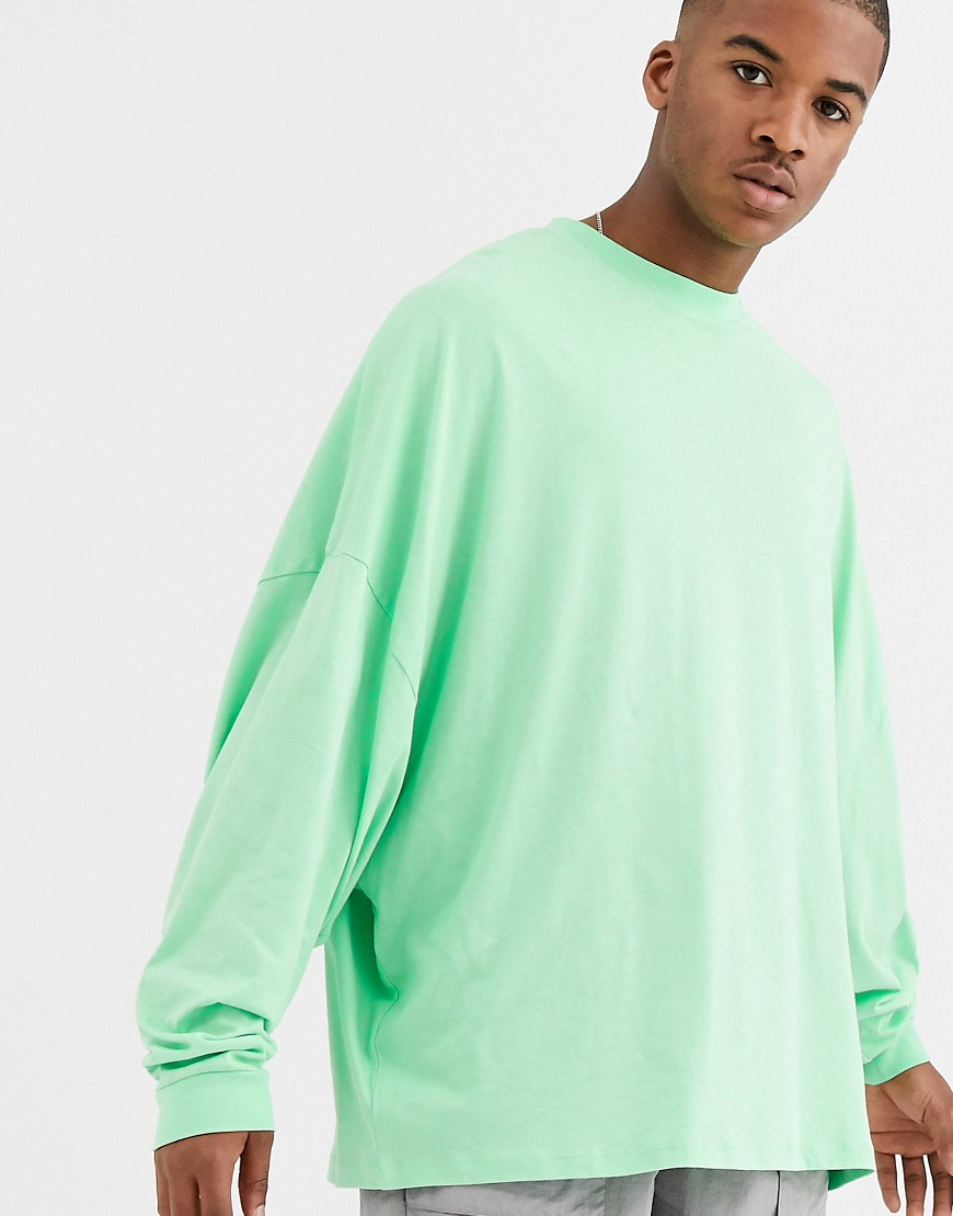 ASOS DESIGN - ekstremt oversized longline t-shirt i grøn