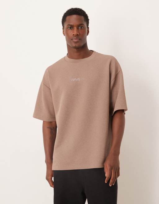 ASOS DESIGN - Ekstremt oversized sort hættetrøje med tekstprint foran og bagpå