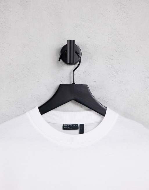 ASOS DESIGN - Ekstremt oversized T-shirt i hvid med lange ballonærmer, 3 af 4