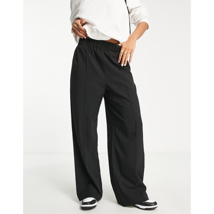 Black trousers on sale elastic waist