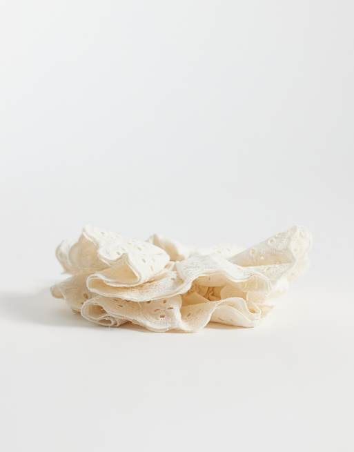 ASOS DESIGN - Elastico per capelli in pizzo bianco, 2 di 3